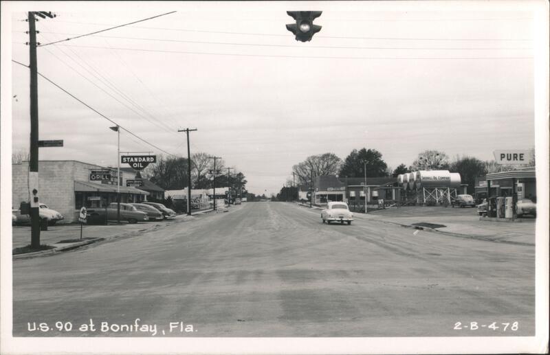 US 90 at Bonifay, Florida - Standard Oil, Sherrill Oil, Pure