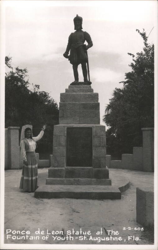 Ponce de Leon Statue at Fountain of Youth St. Augustine Florida