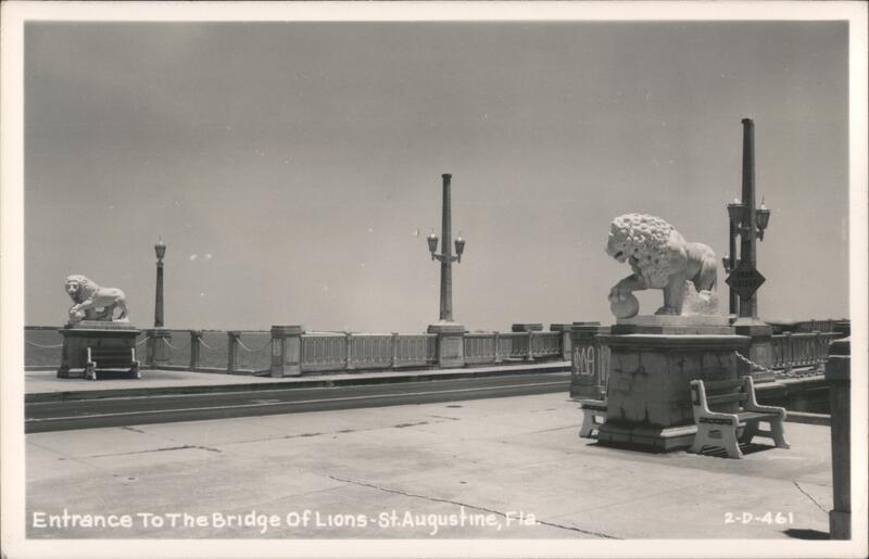 Entrance to Bridge of Lions, St. Augustine, Florida