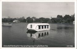 Glass Bottom Boat at The Great Spring Postcard