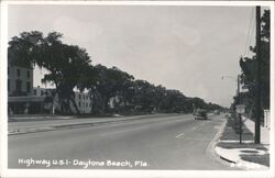 Highway US 1, Daytona Beach, Florida Postcard