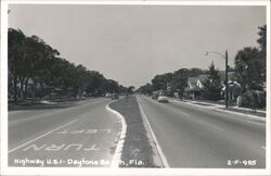 Highway US-1, Daytona Beach, FL Postcard