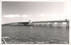 New Indian River Bridge, Titusville Postcard