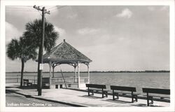 Indian River Gazebo, Cocoa, Florida Postcard
