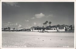 Ponte Vedra Beach, Florida Cabanas and Houses Postcard