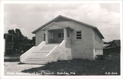 First Assembly of God Church, Bonifay, Florida Postcard