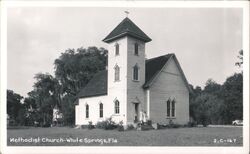 Methodist Church, White Springs, Florida Postcard
