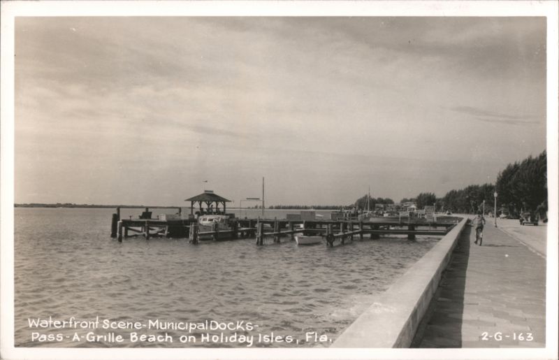 Municipal Docks at Pass-A-Grille Beach, Holiday Isles Florida