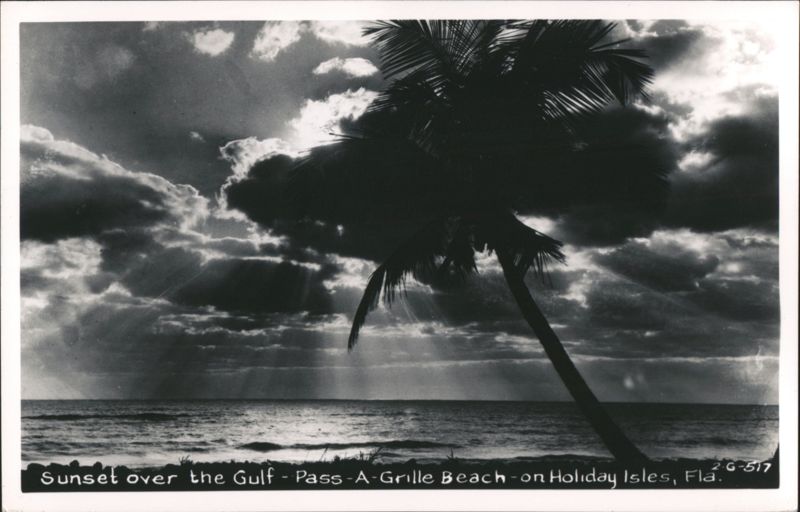 Gulf Sunset at Pass-A-Grille Beach, Holiday Isles Florida