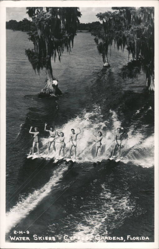 Water Skiers at Cypress Gardens, Florida