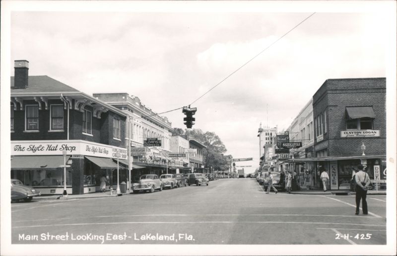 Main Street Lakeland FL Looking East Florida
