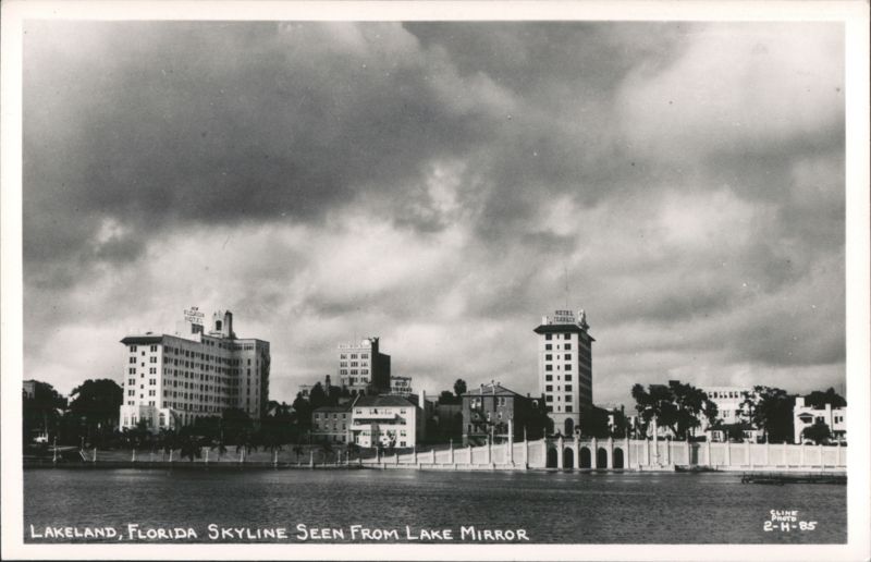 Lakeland Florida Skyline from Lake Mirror