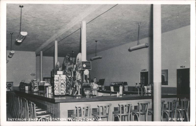 Union Bus Station Interior, Williston, FL Florida