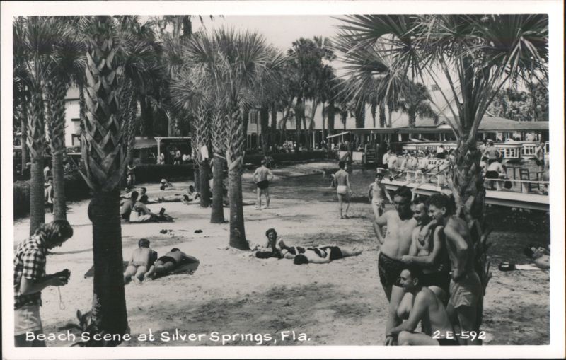 Beach Scene at Silver Springs, Florida