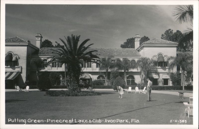 Croquet Players at Pinecrest Lakes Club, Avon Park Florida