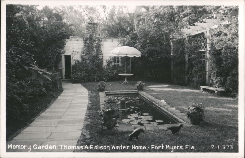 Memory Garden at Edison Winter Home, Fort Myers, FL Florida