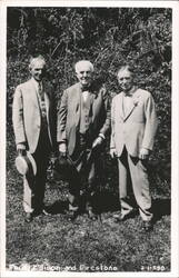 Ford, Edison, and Firestone Postcard