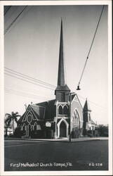 First Methodist Church, Tampa, FL Postcard