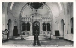 Interior View of St. Nicholas Greek Orthodox Church Sanctuary Postcard