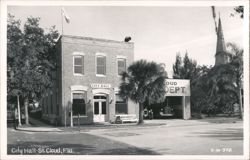 St. Cloud, FL City Hall and Fire Department Postcard