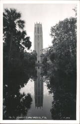 Bok Tower Reflection, Lake Wales, FL Postcard