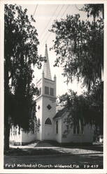First Methodist Church, Wildwood, Florida Postcard