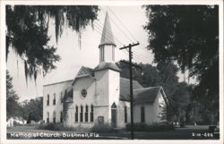 Methodist Church in Bushnell, Florida Postcard