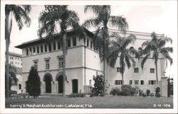 Harry S. Mayhall Auditorium in Lakeland, Florida Postcard