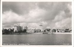 Mirror Lake and Lakeland Skyline, Florida Postcard