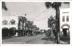 Arcadia, Florida Street Scene Postcard