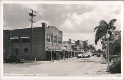 Avon Park, Florida Main Street Scene Postcard