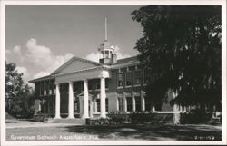 Avon Park Grammar School with Columns and Cupola Postcard