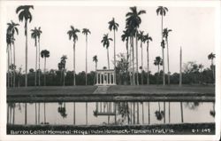 Barron Collier Memorial, Royal Palm Hammock, Tamiami Trail Postcard