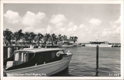 Yacht Harbor in Fort Myers, Florida Postcard