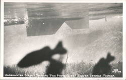 Underwater Scene with Two Photo Subs at Silver Springs, Florida Postcard