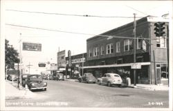 Downtown Brooksville, Florida Street Scene Postcard