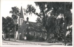 First Methodist Church, Brooksville, Florida Postcard