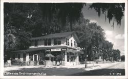Lakeside Grill, Hernando, Florida - Vintage Diner with Coca-Cola Signs Postcard