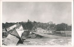 Homosassa, Florida Dock Scene with Boats and Buildings Postcard