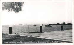 Belleview Biltmore Hotel Boat Landing, Belleair, Florida Postcard