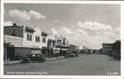 Haines City, Florida Main Street View Postcard
