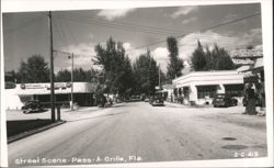 Pass-A-Grille, Florida Street Scene Postcard