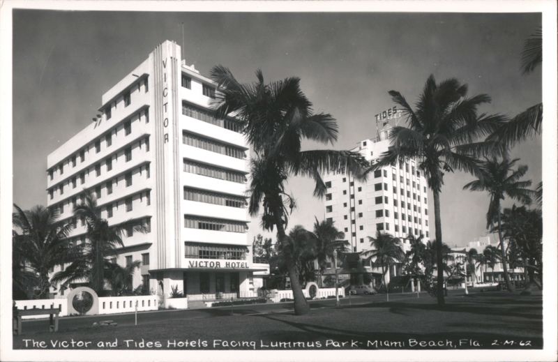 Victor and Tides Hotels Facing Lummus Park Miami Beach Florida