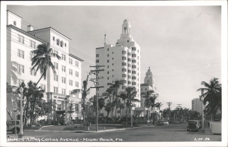 Hotels Along Collins Avenue Miami Beach Florida