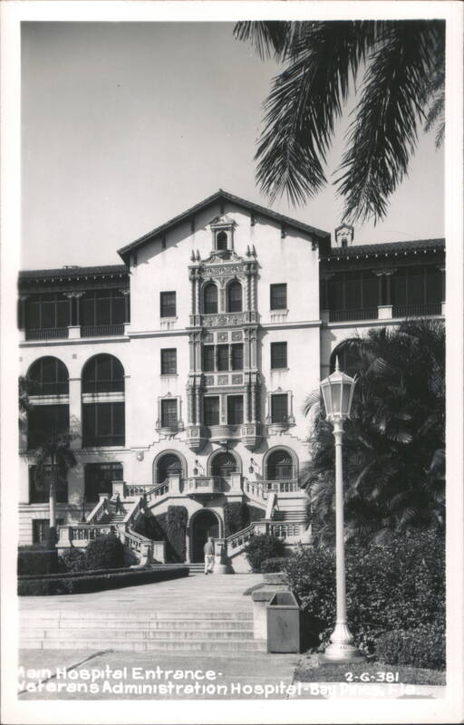 Veterans Administration Hospital Main Entrance Bay Pines Florida