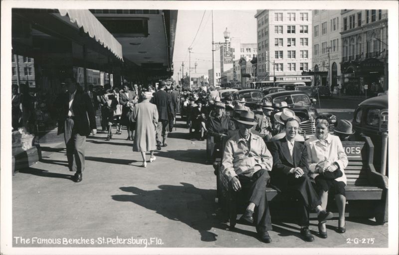 The Famous Benches of St. Petersburg, FL Florida