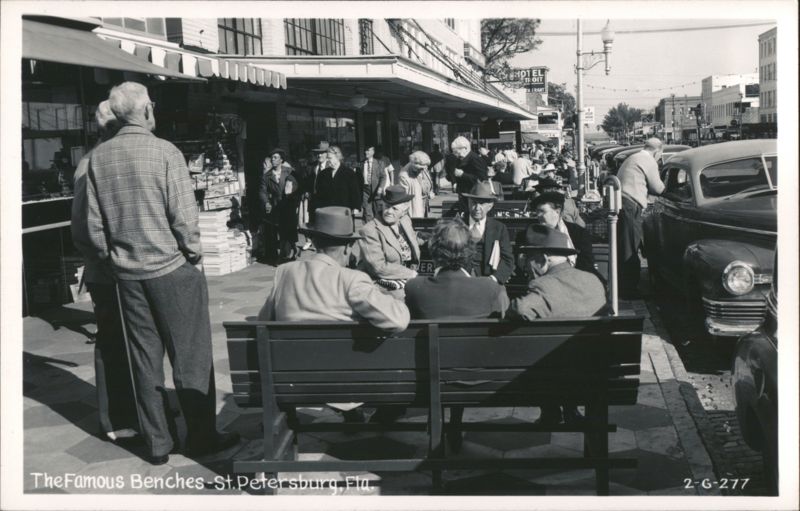 The Famous Benches of St. Petersburg, FL Florida