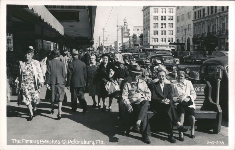 The Famous Benches of St. Petersburg, FL Florida