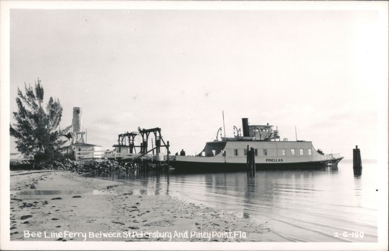 Bee Line Ferry Between St. Petersburg and Piney Point Florida