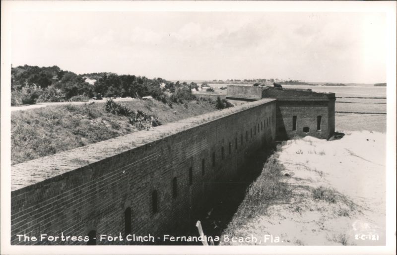 Fort Clinch Fortress Wall Fernandina Beach Florida